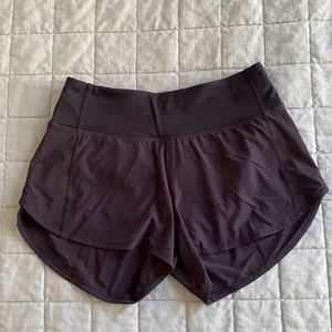Lululemon speed up mid rise short 4” black